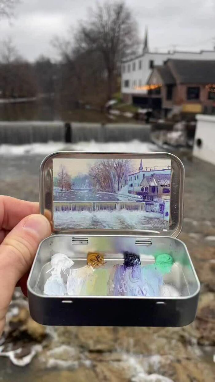 50 Tiny Paintings So Small They Fit Inside Altoid Tins (Yep, Really Tiny!)