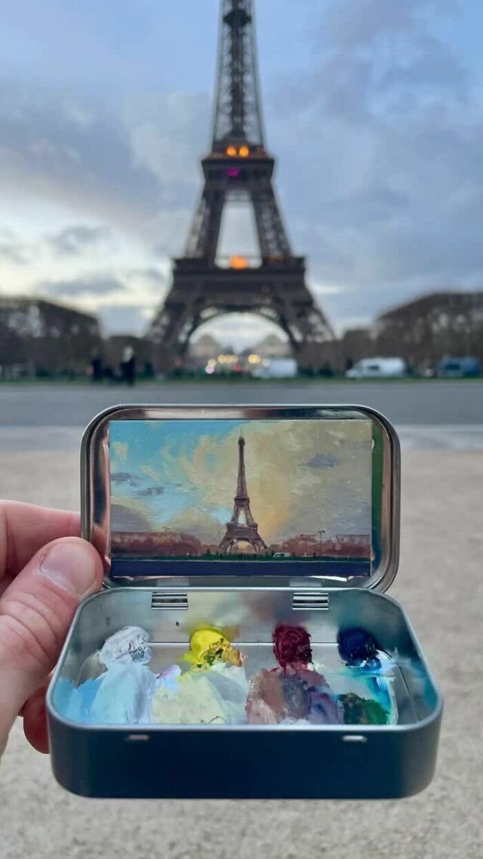 50 Tiny Paintings So Small They Fit Inside Altoid Tins (Yep, Really Tiny!)