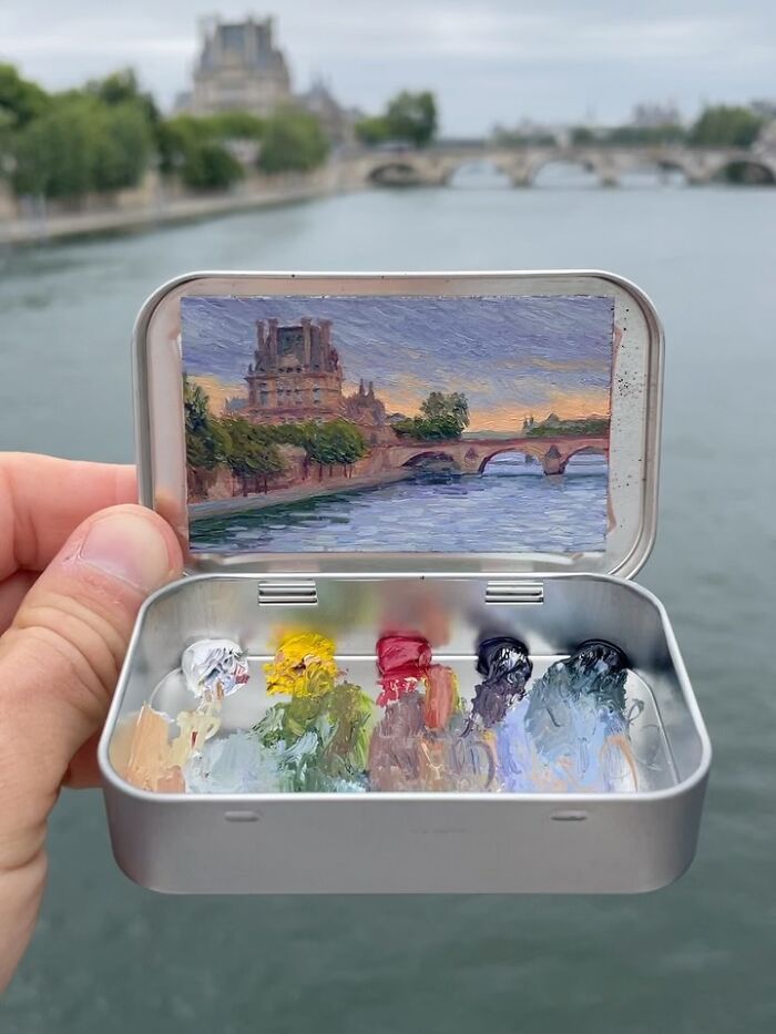 50 Tiny Paintings So Small They Fit Inside Altoid Tins (Yep, Really Tiny!)