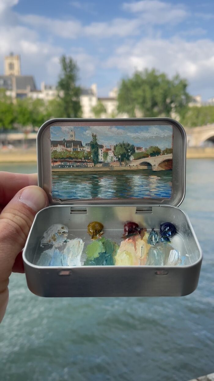 50 Tiny Paintings So Small They Fit Inside Altoid Tins (Yep, Really Tiny!)