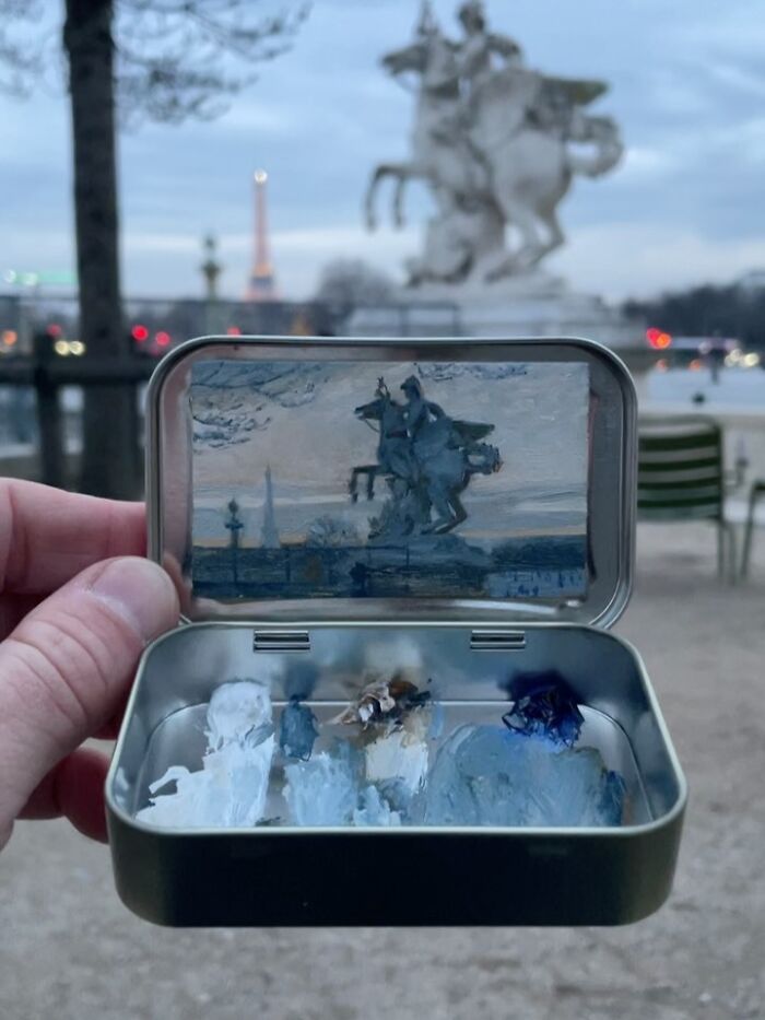50 Tiny Paintings So Small They Fit Inside Altoid Tins (Yep, Really Tiny!)