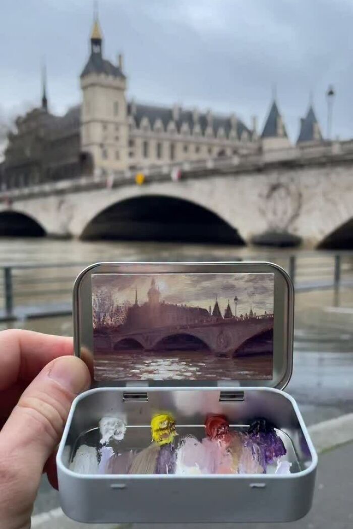 50 Tiny Paintings So Small They Fit Inside Altoid Tins (Yep, Really Tiny!)