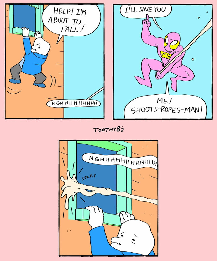 Wait, These Comics Are Actually This Weird? 29 Wildly Unexpected ToothyBJ Laughs
