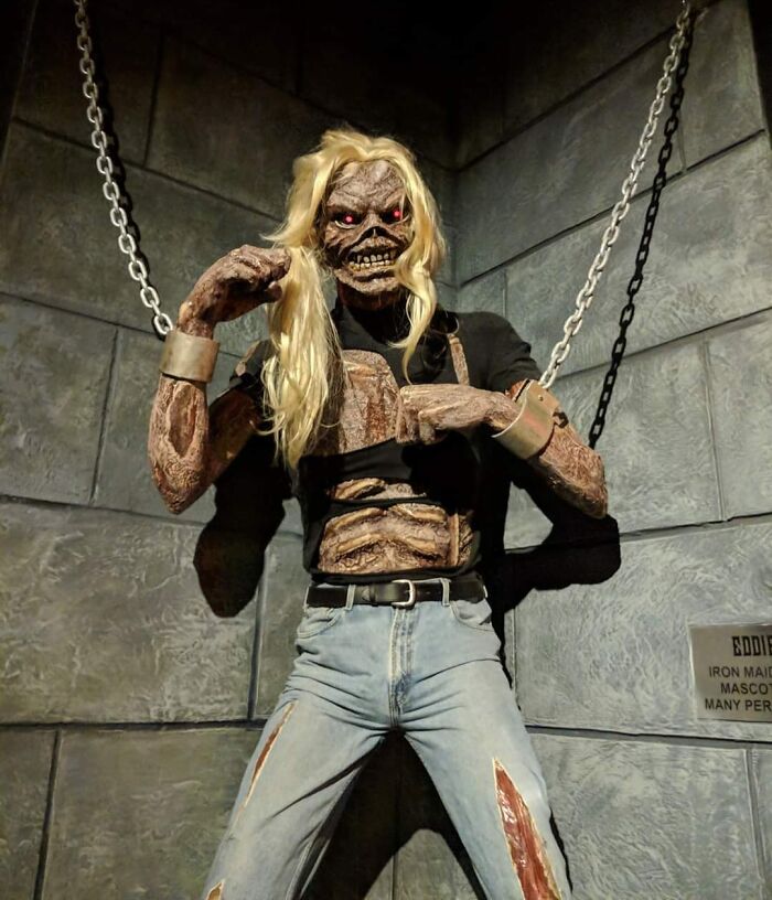 Eddie At Rock Legends Wax Museum: Which Era Even Is This?