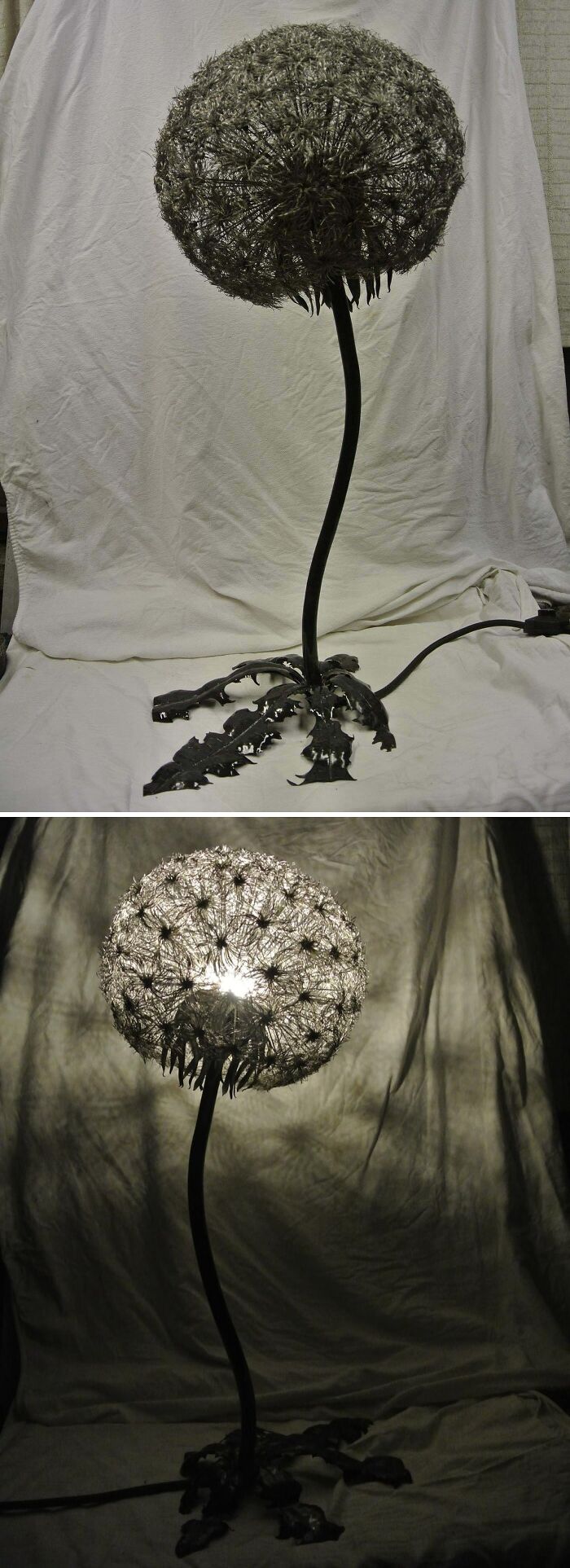 Steel Dandelion Lamp That’s Light and Lovely