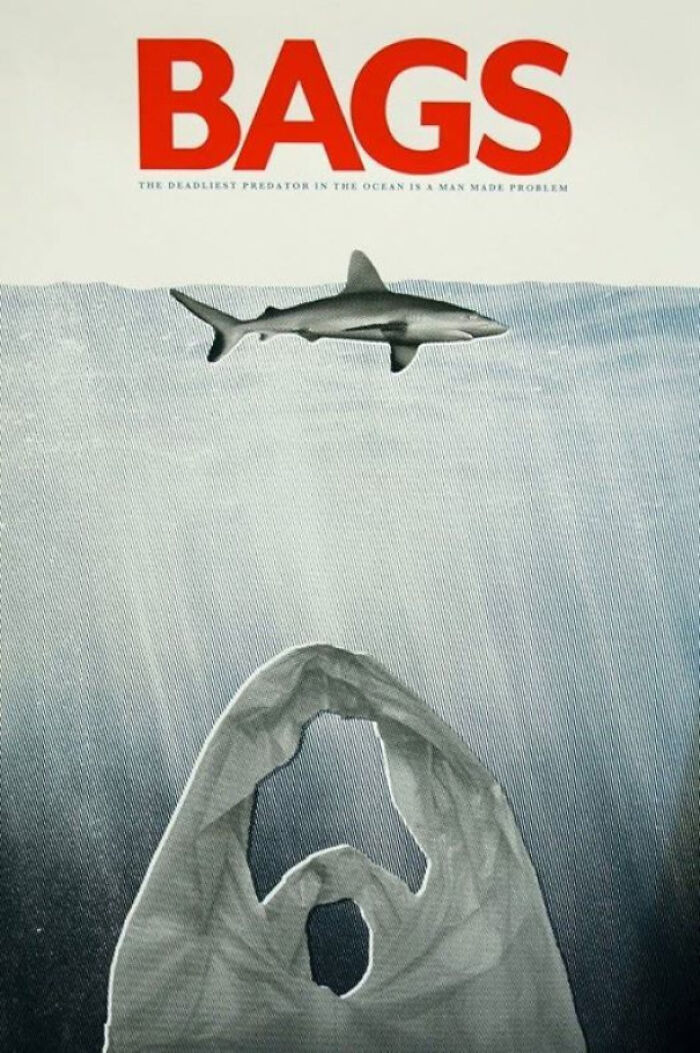 Jaws Poster Takes on Plastic Bags Like a Pro