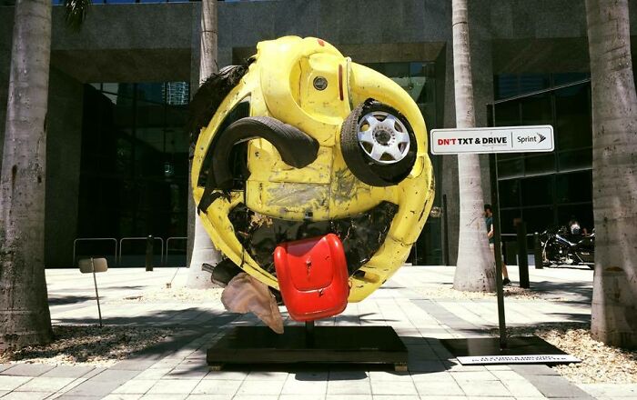 Mangled Car Turned Emoji? Genius Anti-Texting PSA