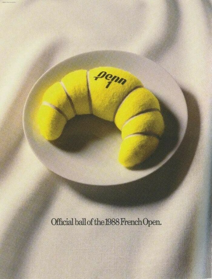 1988 French Open Print Ad That Still Slaps