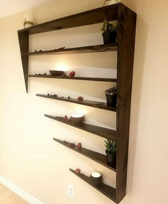 Shelf That Looks Like It’s Disappearing Into the Wall