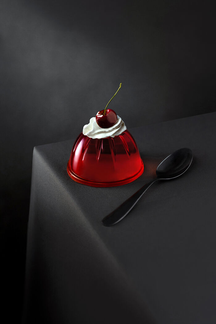 Food Portraiture: Jelly With A Cherry By Danielle Marie Schriever, Australia