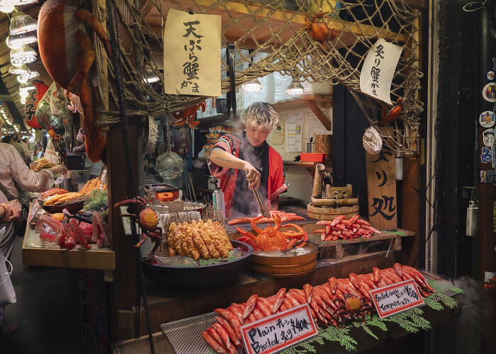 Street Food: Quick Snap of a Kyoto Vendor By Kara Baird, Australia