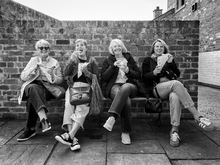 On The Phone: Ladies & Chips Day Out By Maggie Jary, UK