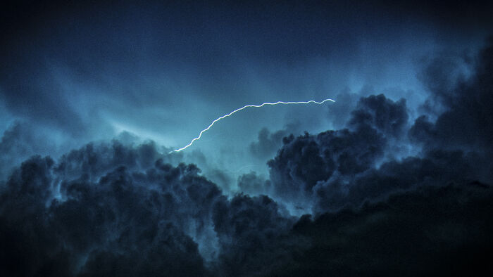 Lightning Drama in Stormy Skies