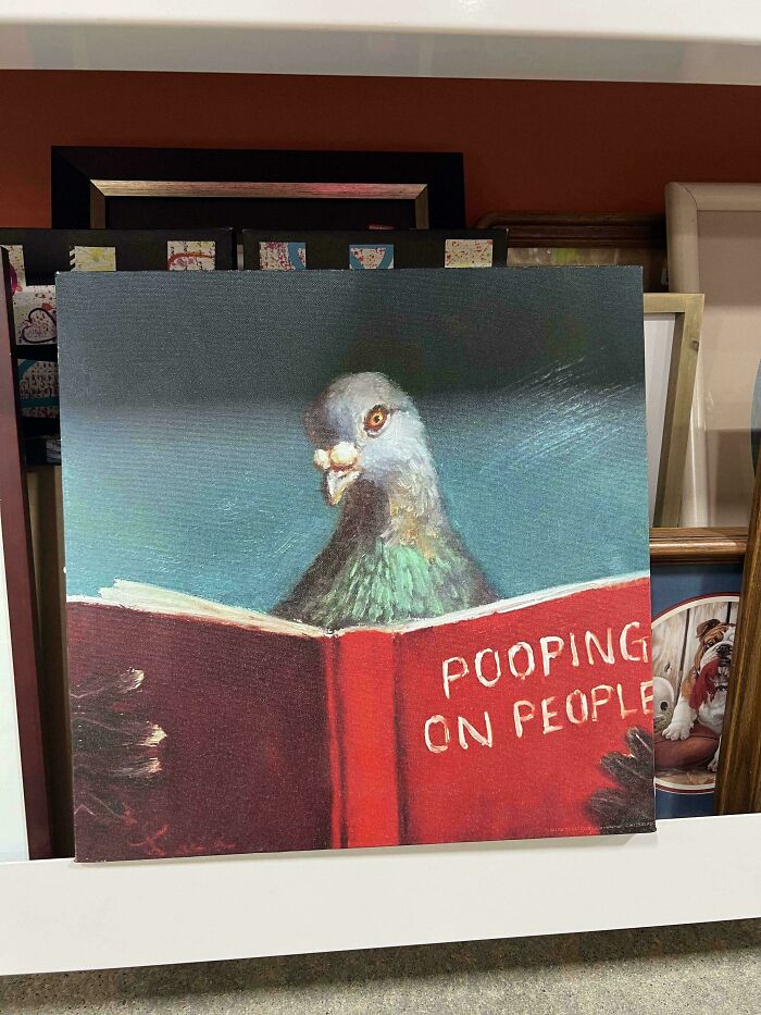 Check Out This Pigeon Painting. Yes, a Pigeon.