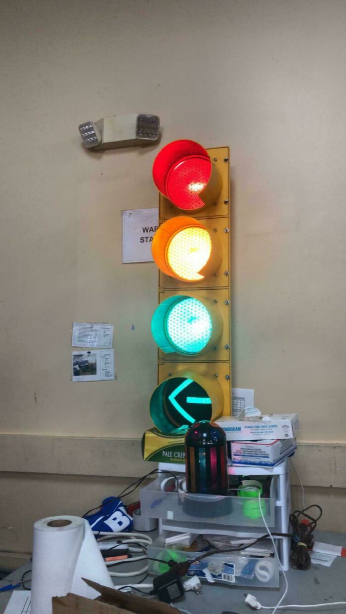 Once Worked at Goodwill, Saw Someone Donate a Traffic Light. Yep, Really.