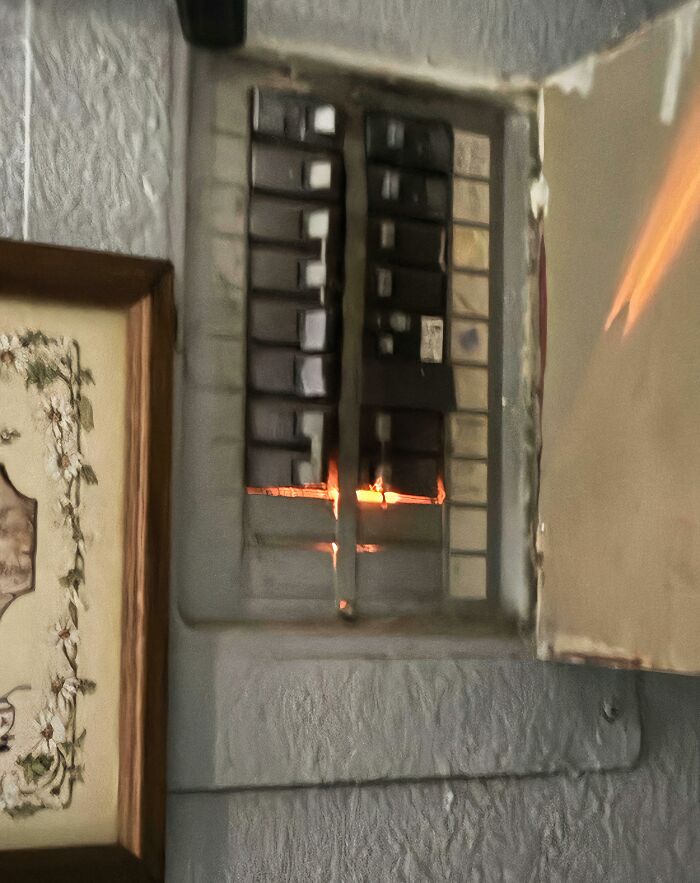 Orange Glow in Breaker Box = Freak Out Time