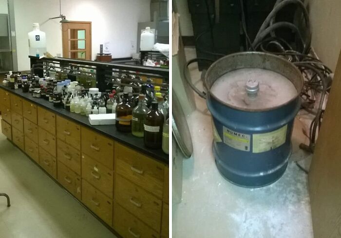 College Lab or Chemical Time Bomb?