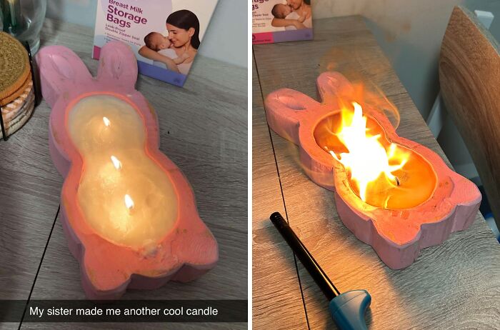 Candle Chaos: Sister’s Creation Set Our Kitchen on Fire!