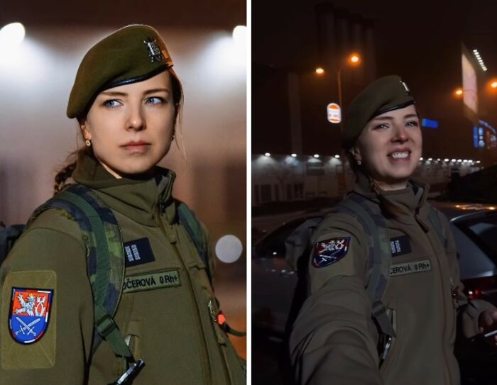 Wait Till You See These Surprise Portraits That Totally Made Cops and Soldiers Smile