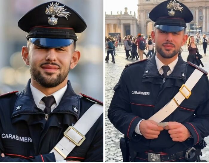 Wait Till You See These Surprise Portraits That Totally Made Cops and Soldiers Smile
