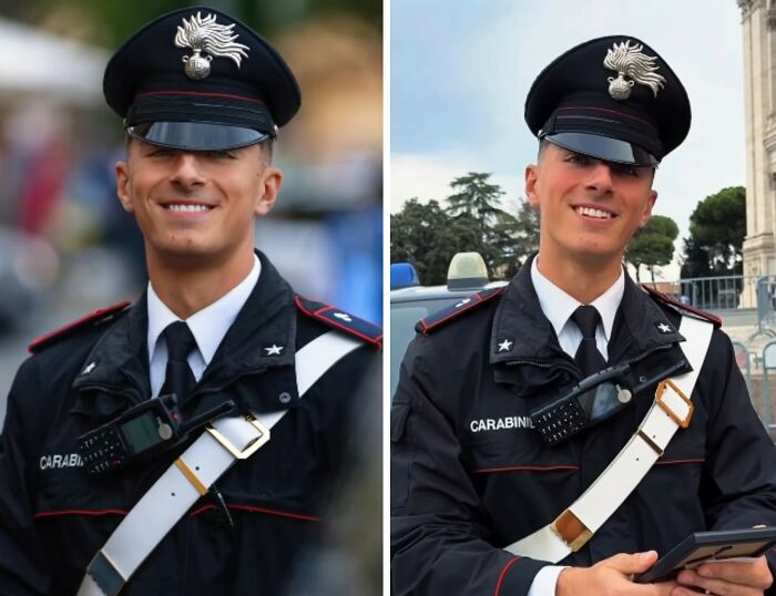 Wait Till You See These Surprise Portraits That Totally Made Cops and Soldiers Smile