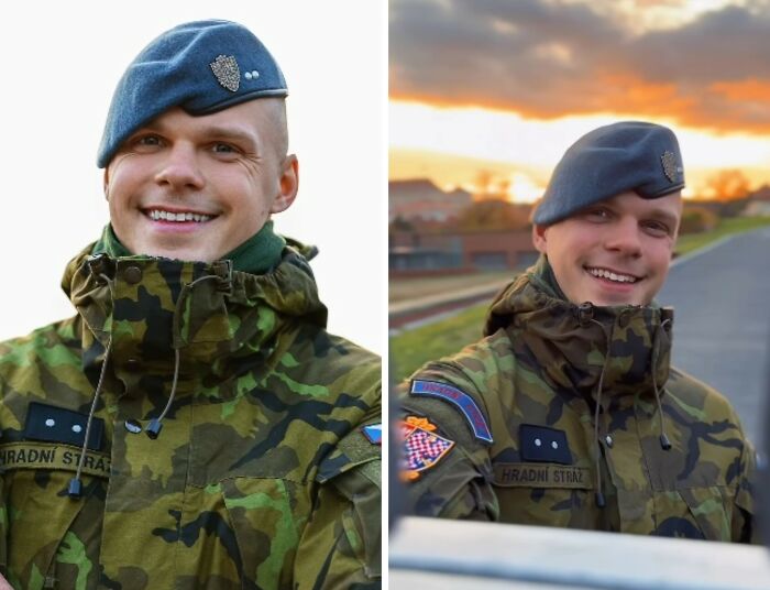 Wait Till You See These Surprise Portraits That Totally Made Cops and Soldiers Smile