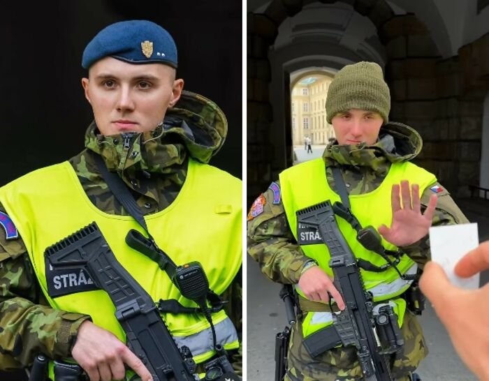 Wait Till You See These Surprise Portraits That Totally Made Cops and Soldiers Smile