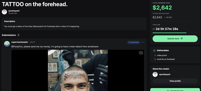 Get a Forehead Tattoo for Cryptocurrency