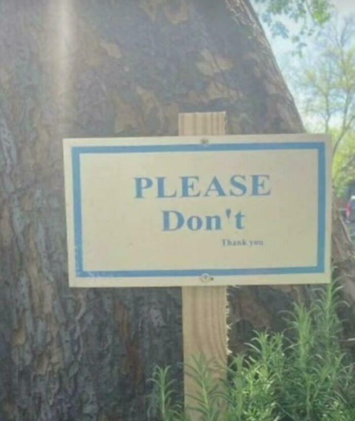 Don't Worry, I Won't!