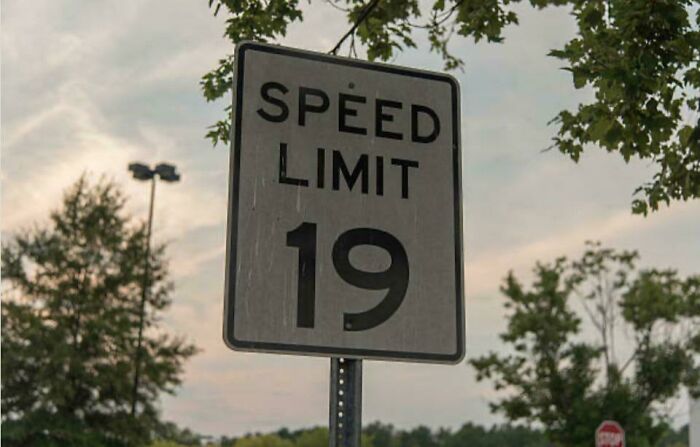 Lowest Speed Limit I've Ever Seen
