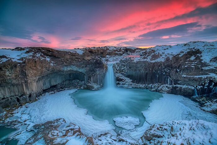 Alderyarfoss: Ice, Snow, And Magical Waterfalls