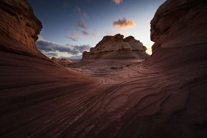 Desolate Tide: Red Rocks Look Like Ocean Waves (Sorta)