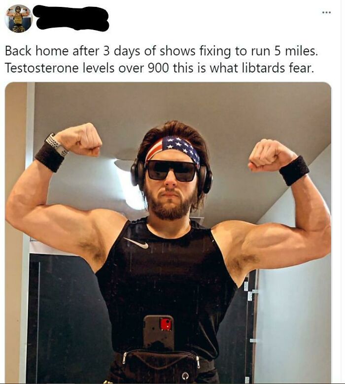 Back From Shows, About to Run 5 Miles—Watch That Testosterone!