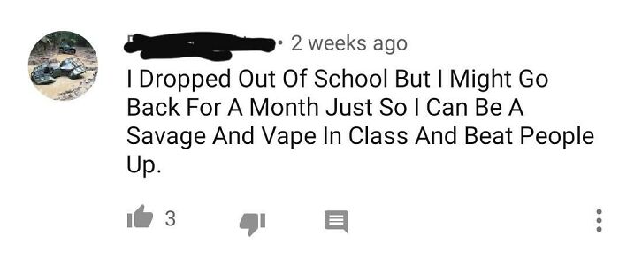 School Dropouts Are Very Tough... Or at Least They Say So