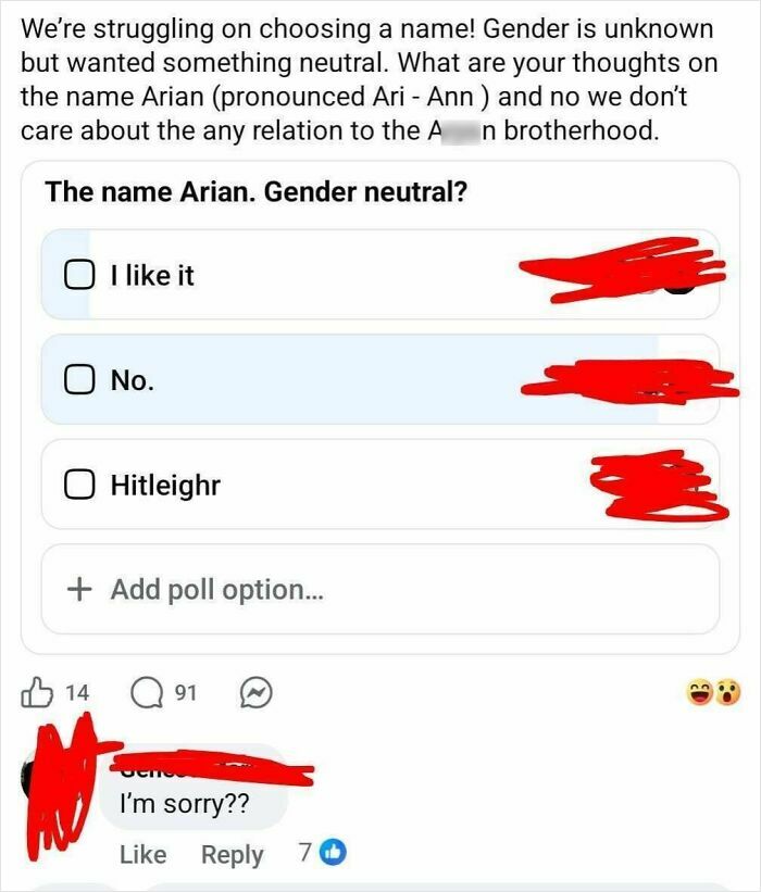 Wants Opinions On Gender-Neutral Name, No Matter The Controversy