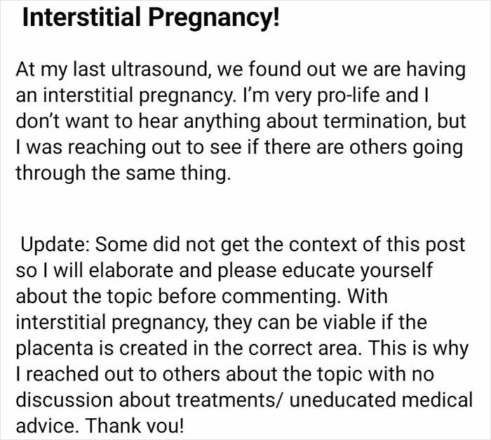 Interstitial Pregnancy But Pro-Life? Now That’s A Plot Twist