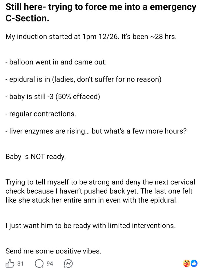 Denies Emergency C-Section Like It’s No Big Deal