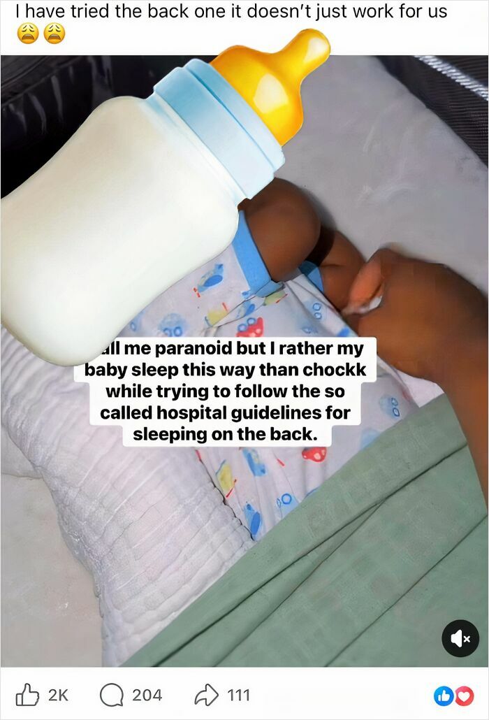 Safe Sleep Is Actually A Choking Hazard, Apparently