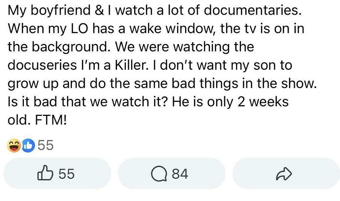 "I’m A Killer" - Her Newborn, Probably
