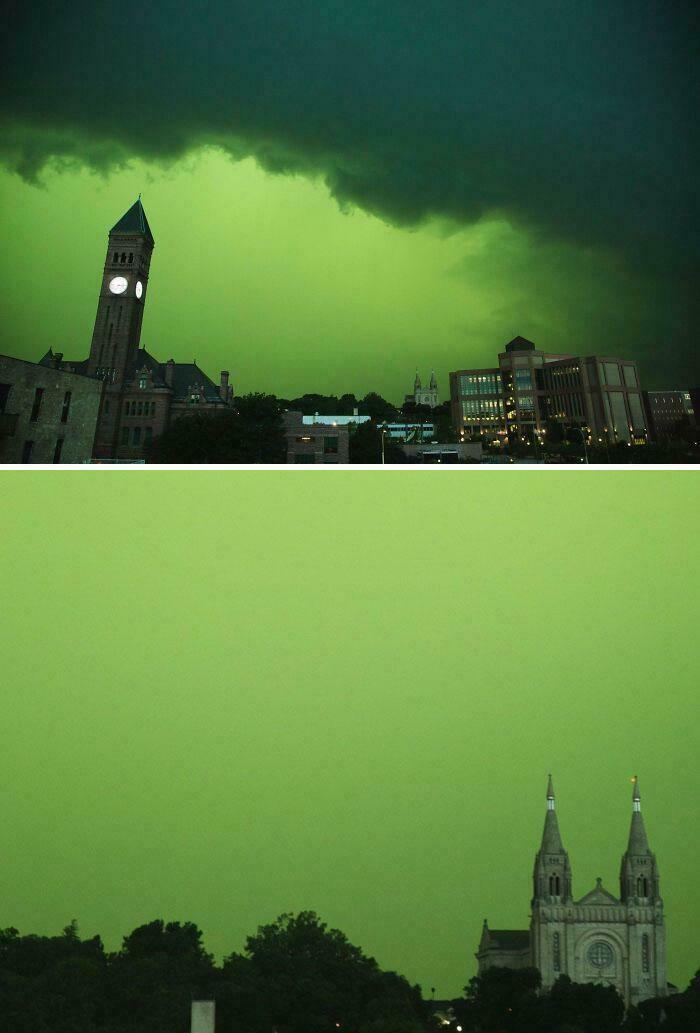 Sioux Falls Went Green During a Storm—Nature’s Plot Twist