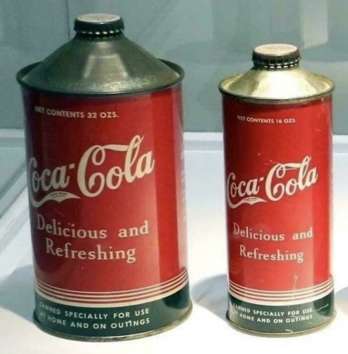 Old Coke Cans That Look Like They Might Contain Brake Fluid. Nope, Just Old School!