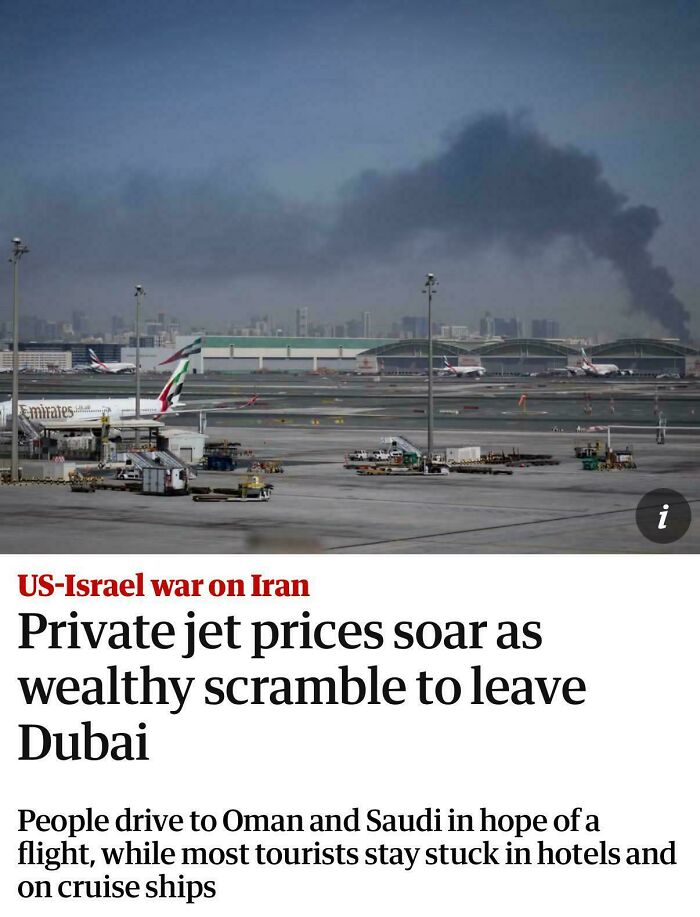Private Jet Prices Skyrocket As The Rich Flee Dubai