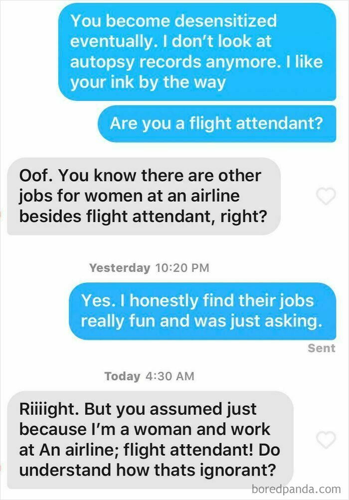 Oops, Asked If She’s A Flight Attendant. How To Bounce Back?
