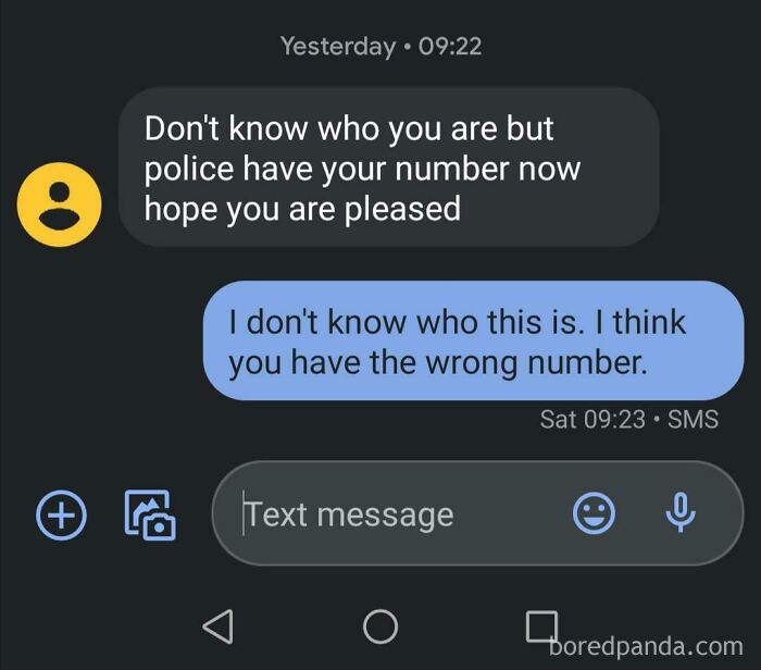 Random Police Text From Unknown Number. Now What?