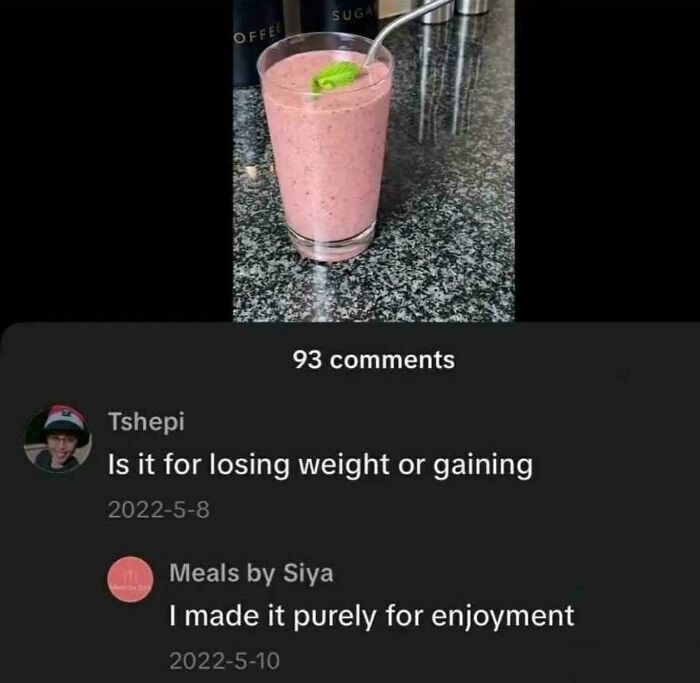 At Least They Didn’t Assume It’s For Weight Loss... Yet
