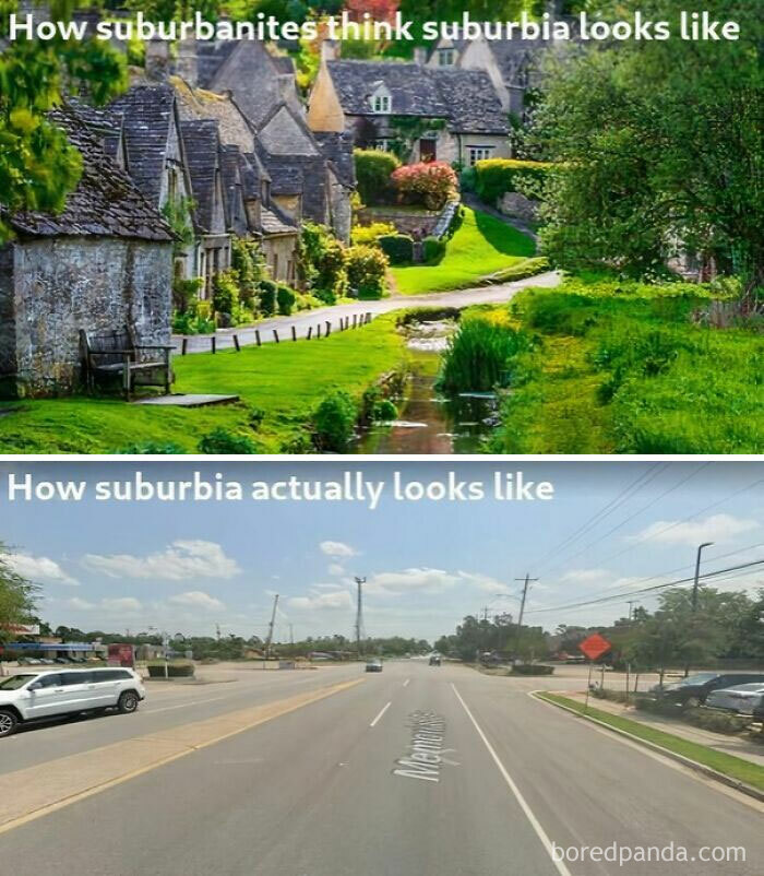 Suburbia: Expectation vs. Reality (Spoiler: Reality Kinda Sucks)