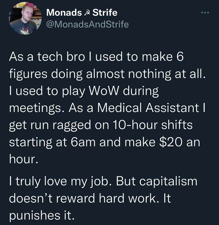 Hard Work? Capitalism Thinks Otherwise