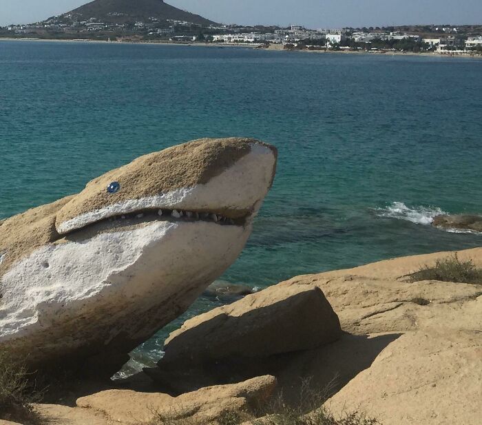 That Rock in Greece is Basically a Shark
