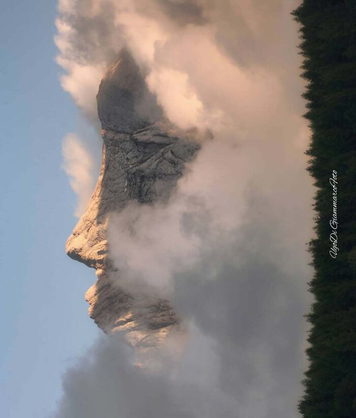 The Giant’s Face is Basically a Mountain Selfie