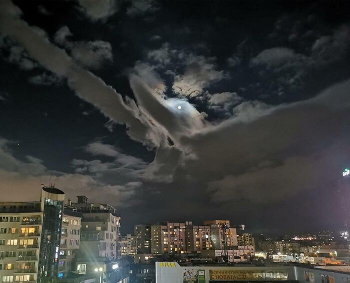 Cloud Duck Floating Over Sofia Skies